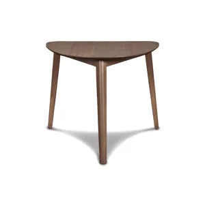 Oscar Corner Table And 2 Chairs-Walnut/Natural Cushions