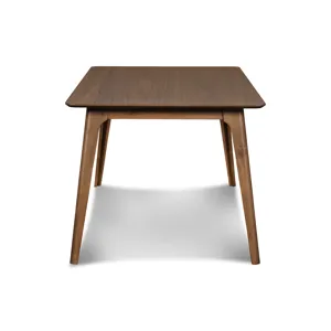 Oscar Rectangle Table And 4 Chairs-Walnut/Natural Cushions