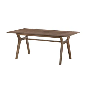 Thea 70\" Rectangular Dining Table W 6 Black Chairs