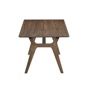 Thea 70\" Rectangular Dining Table W 6 Black Chairs