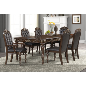 Maximus Dining Table And 4 Chairs And 2 Arm Chairs