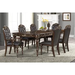Maximus Dining Table And 4 Chairs And 2 Arm Chairs