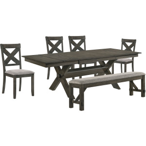 Gulliver Dining Table W 4 Chairs & Bench