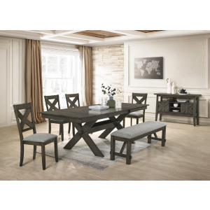 Gulliver Dining Table Base Rustic Brown (2 Of 2)