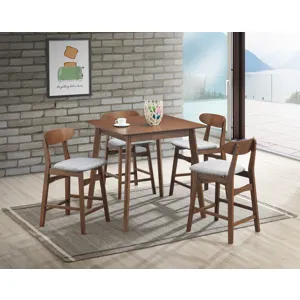 Morocco 47" Rectangle Dining Table-Walnut Brown