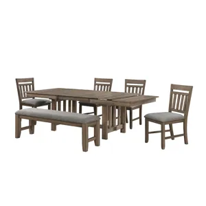 Harrisburg Dining Table And 4 Chairs & Bench
