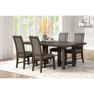 Cityscape Rectangle Dining Table W 4 Chairs
