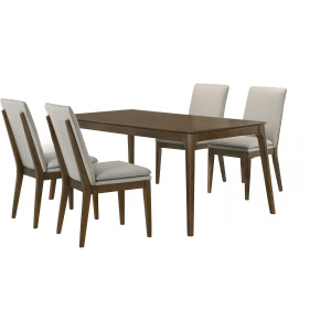 Maggie Dining Table W 4 Natural Chairs