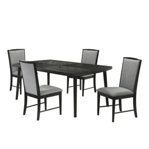 Skyline Rectangle Dining Table W 4 Chairs