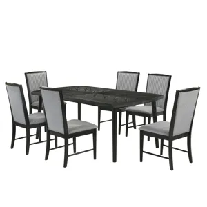 Skyline Rectangle Dining Table W 6 Chairs