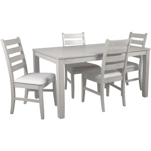 Pascal Rectangle Dining Table And 4 Chairs Driftwood