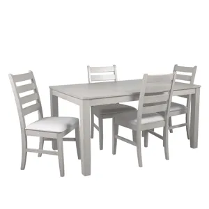 Pascal Rectangle Dining Table And 4 Chairs Driftwood