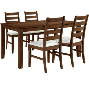 Pascal Rectangle Table Dining And 4 Chairs Walnut