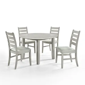 Pascal Round Dining Table And 4 Chairs Driftwood