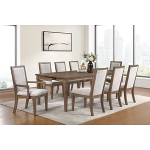 Mariana Dining Table W 6 Chairs & 2 Arm Chairs Vintage Moc