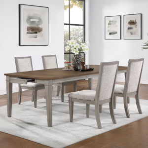 Mariana Rectangle Table W 4 Chairs CrEme