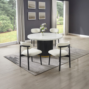Nexa Round Dining Table W 4 Side Chairs