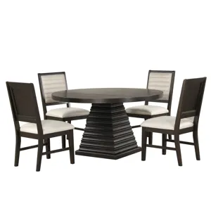 Plateau 54\" Round Dining Table And 4 Chairs