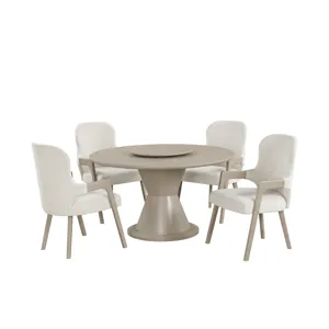 Gwendolyn Round Dining Table W/4 Arm Chairs