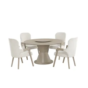 Gwendolyn Round Dining Table W/4 Arm Chairs