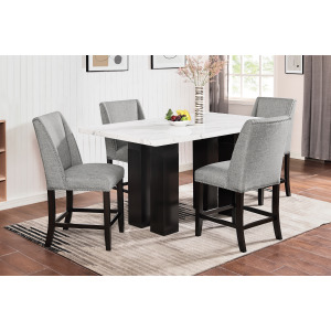 Faust Adjustable Table W 4 Counter Chair