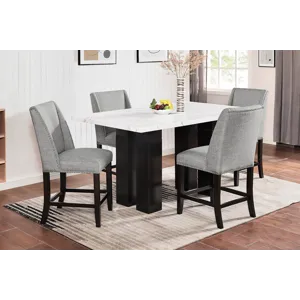 Faust Adjustable Table W 4 Counter Chair