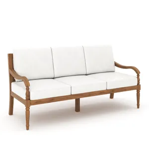 Savannah 4 PC Set-Sofa, 2 Chairs, Coffee Table-White Linen