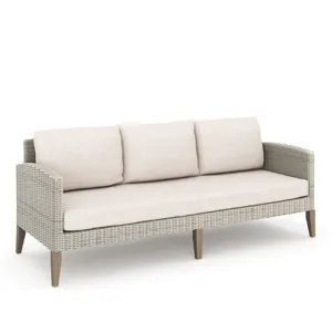Carezza 6 PC Set-Sofa, 2 Chairs, Stools & Coffee Table-Taupe