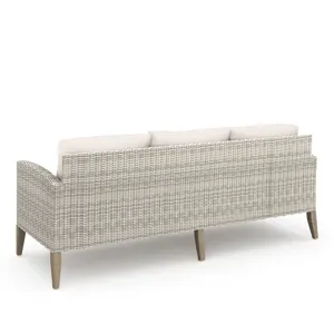 Carezza 6 PC Set-Sofa, 2 Chairs, Stools & Coffee Table-Taupe