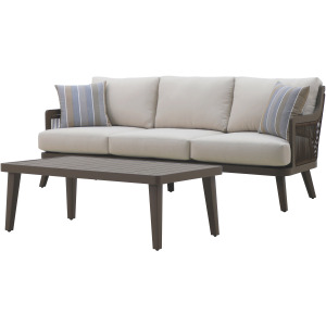 Genova Outdoor 2pcs Sofa, Coffee Table