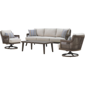 Genova Outdoor 4pcs Sofa 2 Chairs Ct