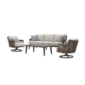 Genova Outdoor 4pcs Sofa 2 Chairs Ct