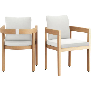 Wesley Patio Side Chair 2pcs White
