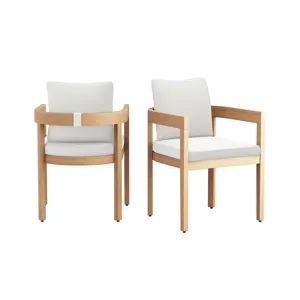 Wesley Patio Side Chair 2pcs White