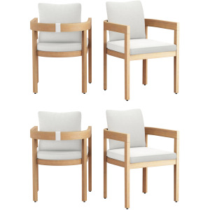 Wesley Patio Side Chair 4pcs White