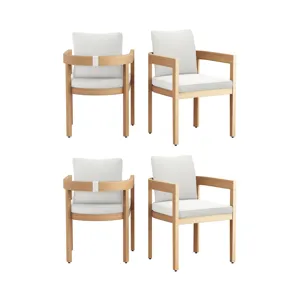 Wesley Patio Side Chair 4pcs White