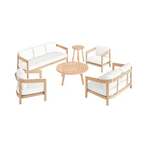 Wesley Outdoor 6 PCS Sofa, Ove, Chest, Offee & Nd Table