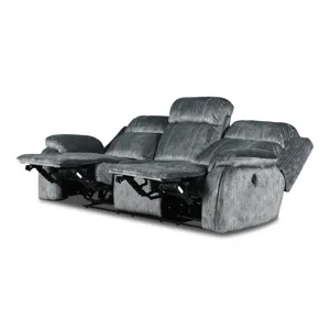 Tango Dual Recliner Sofa W/Power Footrest-Shadow