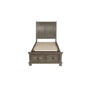 Allegra Storage Footboard & Slats-Pewter - Twin