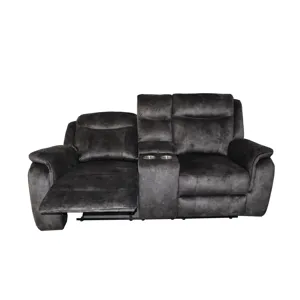 Park City Console Loveseat W Power Footrest-Slate