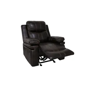 Kellen Glider Recliner W/Power Footrest-Brown