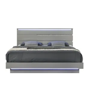 Paradox Platform Bed Rails & Slats-Gray - California King