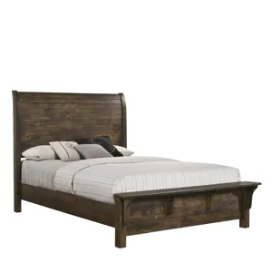 Blue Ridge 6/6-6/0 K Headboard-Rustic Gray