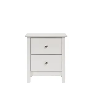 Zodiac 2 Drawer Nightstand-White
