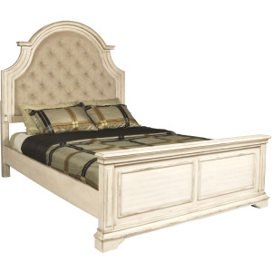 Anastasia Side Rails Ant. White - California King