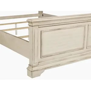 Anastasia 5/0 Q Footboard & Slats - Ant. White