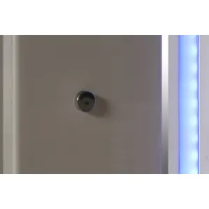 Sapphire 6/6 Ek Lighted Headboard-White
