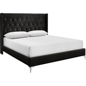 Huxley Headboard, Footboard Slats Black - California King