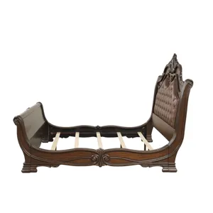 Bella Notte ' Headboard Post Set-Mahogany Brow - Queen/King/California King