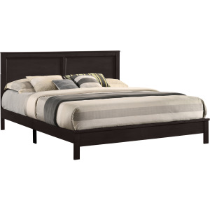 Aries Panel Bed Headboard/Footboard/Rails Merlot - King